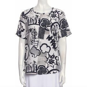 EQUIPMENT Silk Comic Strip T-shirt